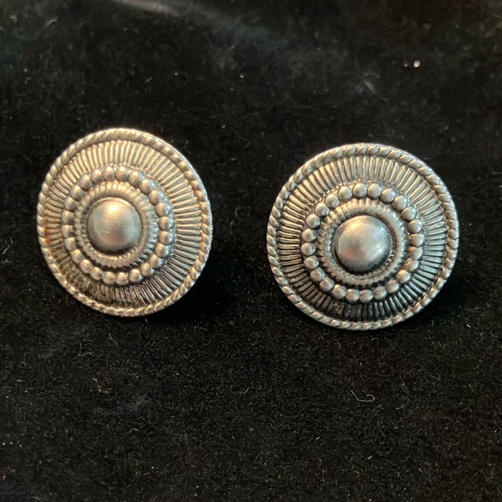 Pierced Disk Earrings
